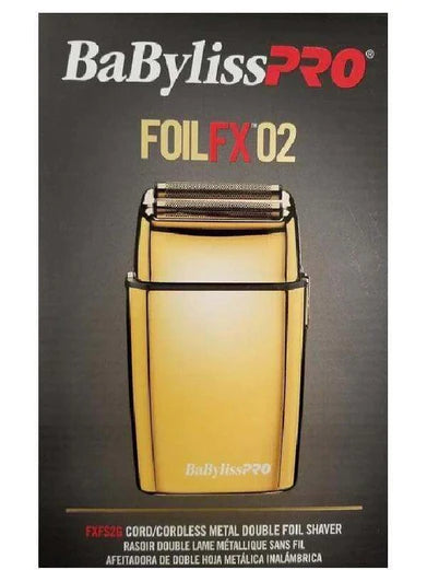 BaBylissPro Cordless Metal Double Foil "Gold" Shaver #FXFS2G