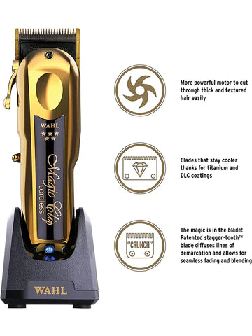 WAHL 5 STAR LIMITED EDITION CORDLESS GOLD MAGIC CLIP