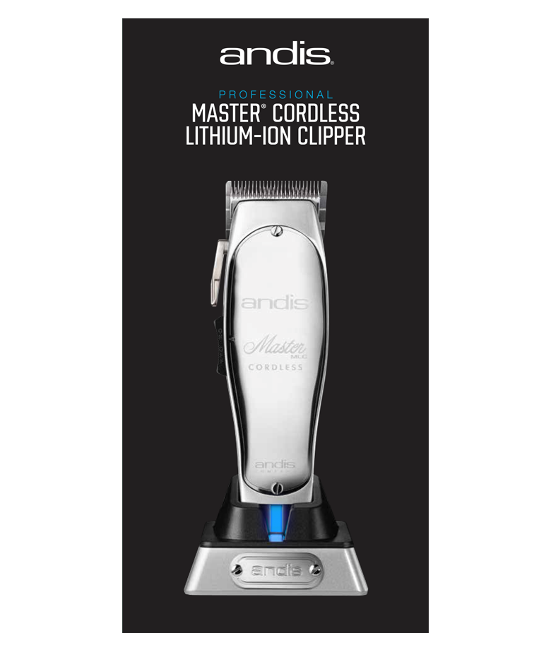 Andis Master Cordless Lithium Ion Clipper | #12470 - NEW EDITION