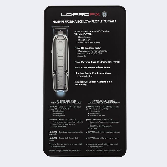 Babyliss Pro Lo Pro FX ONE High Performance Trimmer 110-220 Volts
